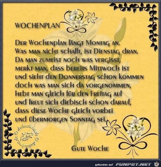 wochenplan wochenplan