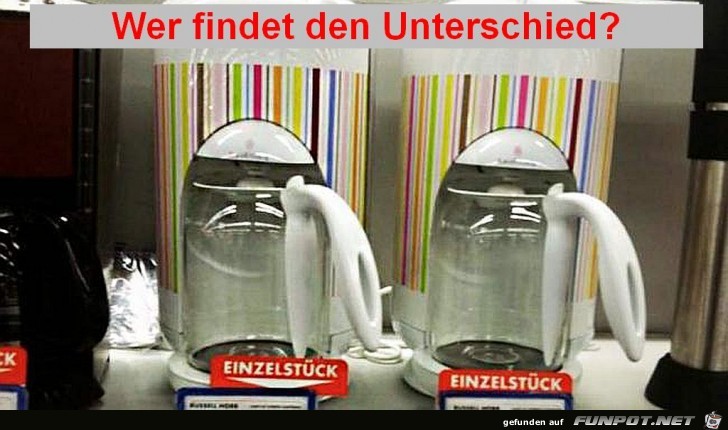 Wer findet den Unterschied