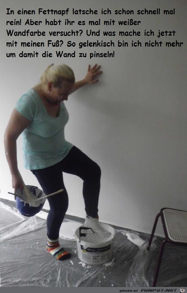 In einen Fettnapf In einen Fettnapf