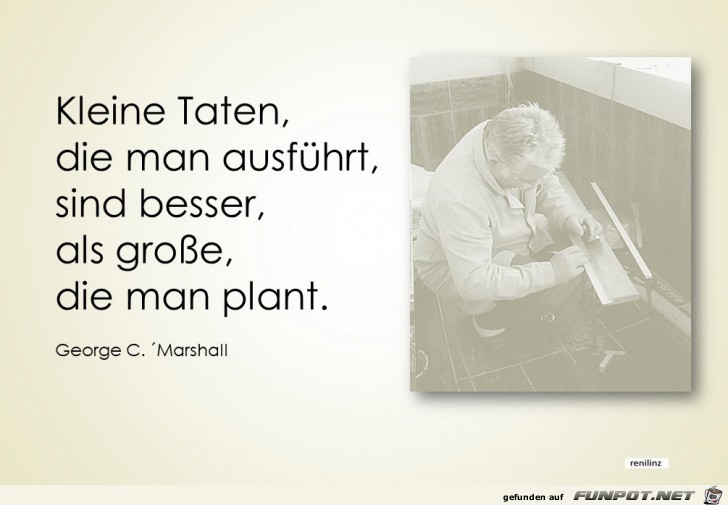 Kleine Taten die man ausfuehrt Kleine Taten die man ausfuehrt