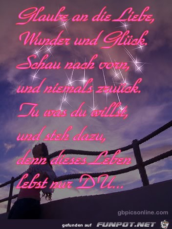 glaube an die Liebe