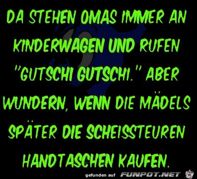 Omas am Kinderwagen