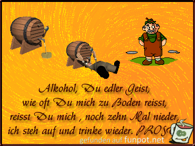 Alkohol du edler Geist Alkohol du edler Geist