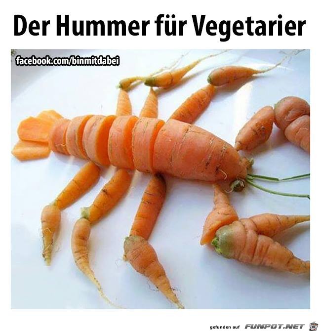 Hummer für Vegetarier Hummer für Vegetarier