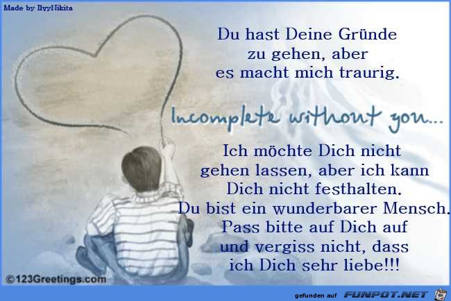 Incomplrtr without you Incomplrtr without you