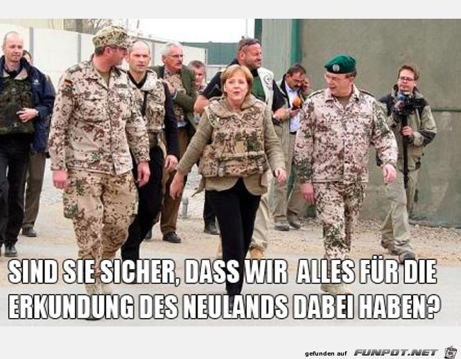 Merkel entdeckt das Neuland