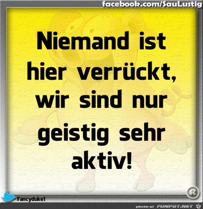 Niemand ist hier verrueckt Niemand ist hier verrueckt