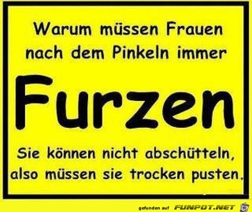 Was machen Frauen nach dem Pinkeln Was machen Frauen nach dem Pinkeln