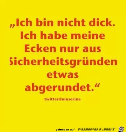 nicht dick nicht dick