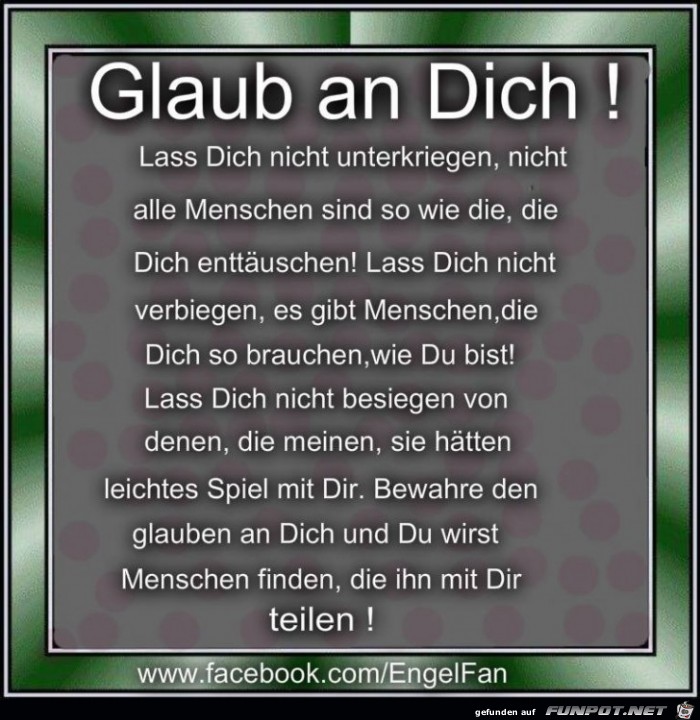 Glaub an dich