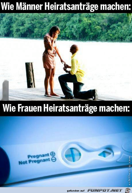 Heiratsantraege Mnner / Frauen