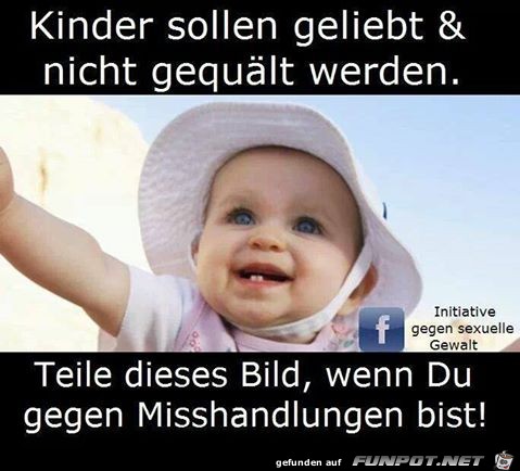 Kinder sollen geliebt werden