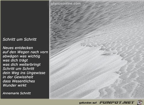 Schritt um Schritt