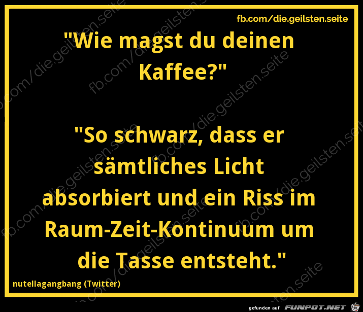 Kaffee schwarz