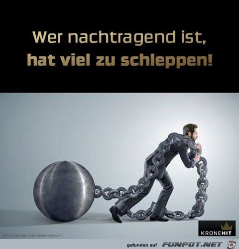 Wer nachtragend ist