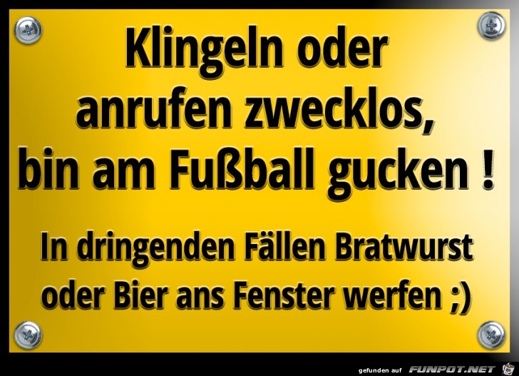 Fussball gucken