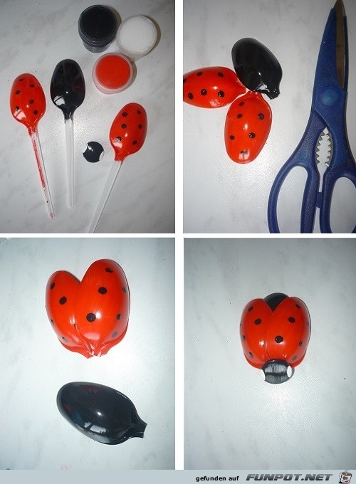 Kunst aus Plastik-Loeffeln 5 Kunst aus Plastik-Loeffeln 5