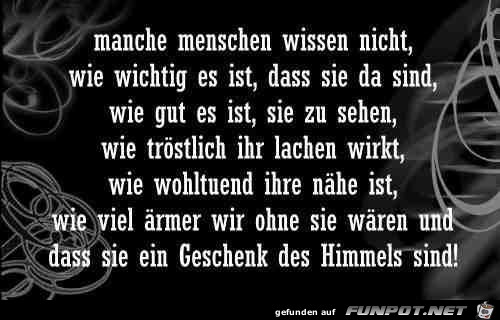 manche Menschen wissen nicht manche Menschen wissen nicht