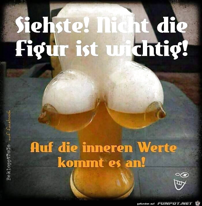 Bierglas fuer Maenner