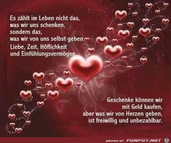 Es zählt im Leben nicht das, was... Es zählt im Leben nicht das, was...