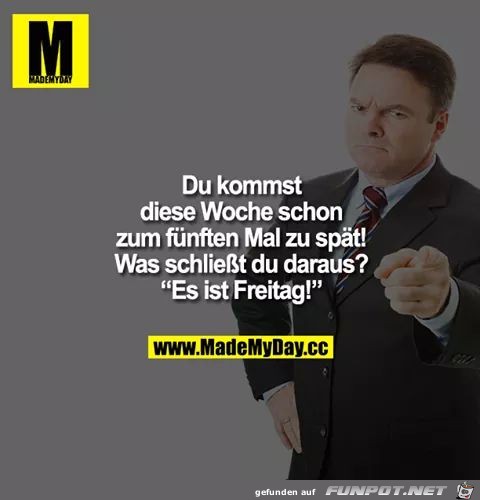 es ist freitag