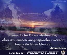 freundliche Worte freundliche Worte