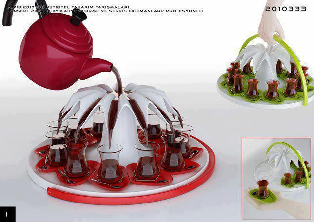 Modern coffee tea serving Modern coffee tea serving