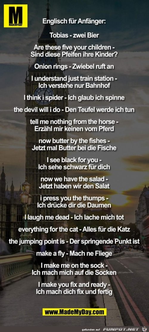 englisch fuer Anfaenger englisch fuer Anfaenger