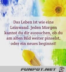 Das Leben ist wie eine Leinwand