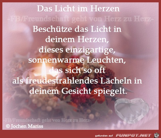 Das Licht im Herzen