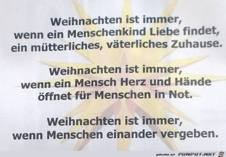 Weihnachten ist immer Weihnachten ist immer