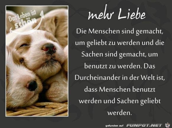 mehr Liebe