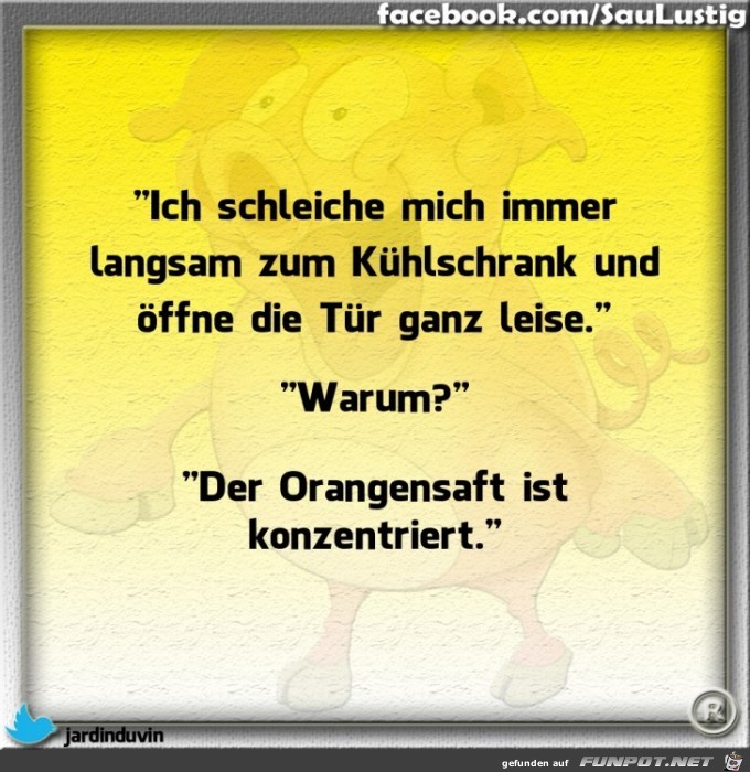Leise zum Kuehlschrank gehen Leise zum Kuehlschrank gehen