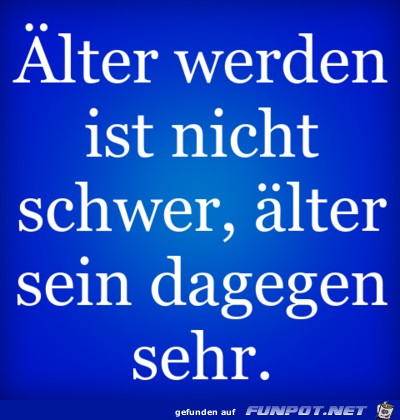 aelter werden ist nicht schwer