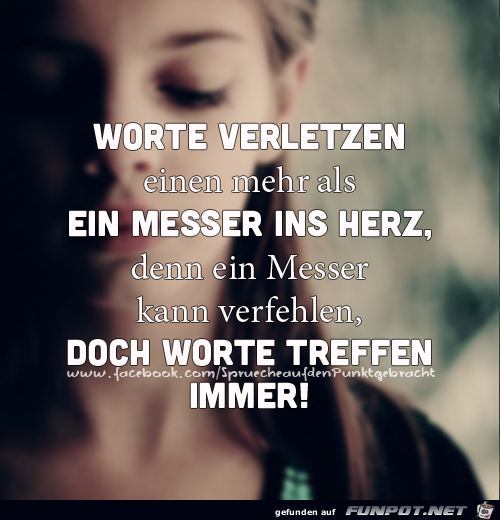 Worte verletzen