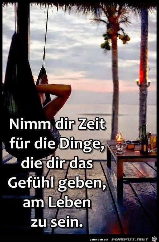 nimm dir Zeit