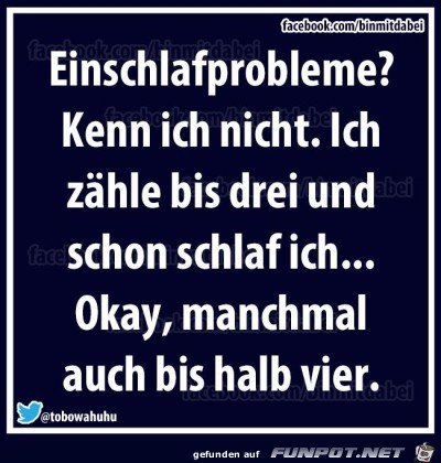 Einschlafprobleme 