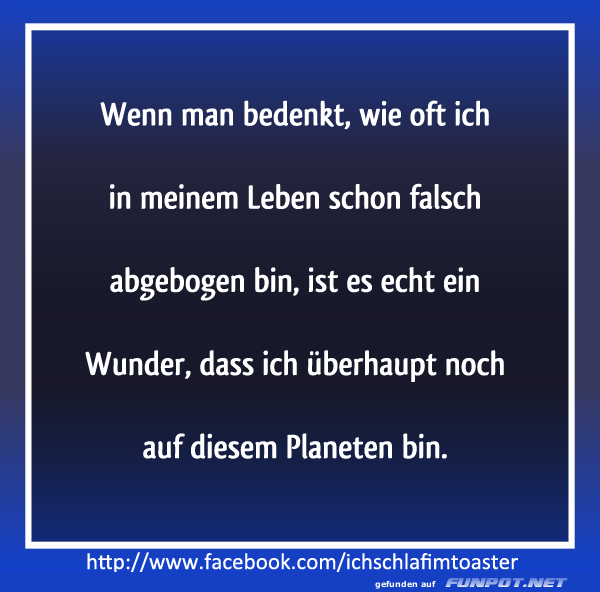 falsch abgebogen falsch abgebogen