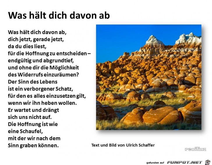 Was haelt dich davon ab Was haelt dich davon ab