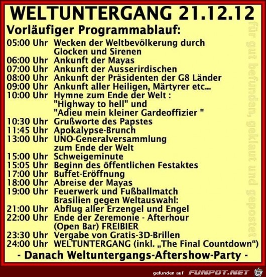 Weltuntergang Weltuntergang