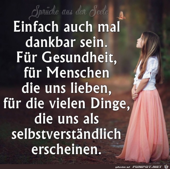 dankbar sein dankbar sein