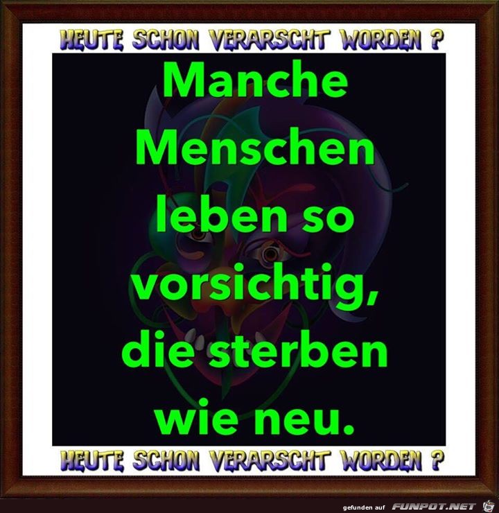 Vorsichtig Vorsichtig