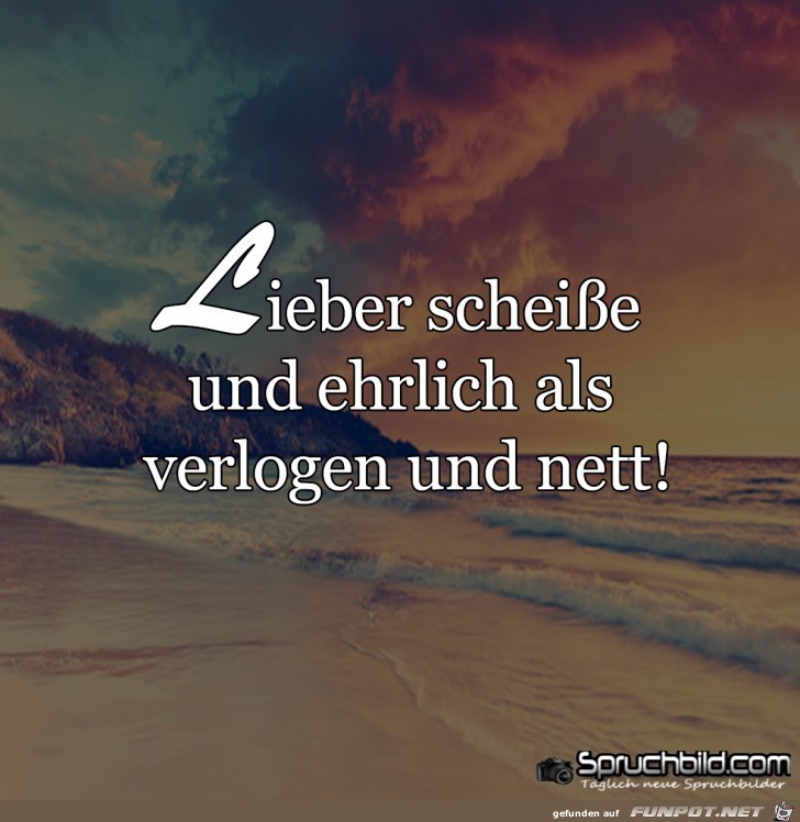 lieber scheisse und ehrlich lieber scheisse und ehrlich