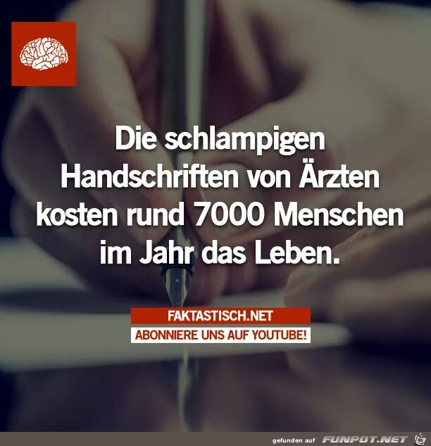 Die schlampigen Handschriften von rzten