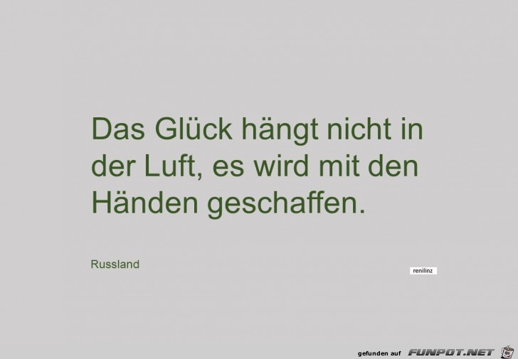 das Glueck haengt nicht.. das Glueck haengt nicht..