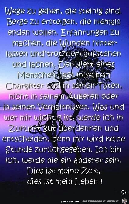 Wege zu gehen, die... Wege zu gehen, die...