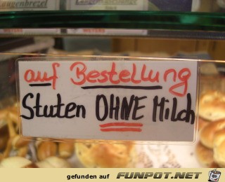 Stuten ohne Milch Stuten ohne Milch