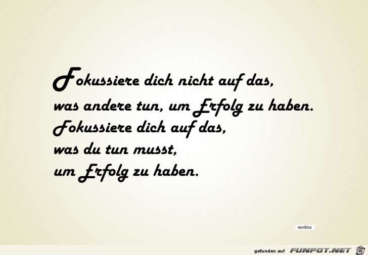 Fokussiere dich nicht Fokussiere dich nicht