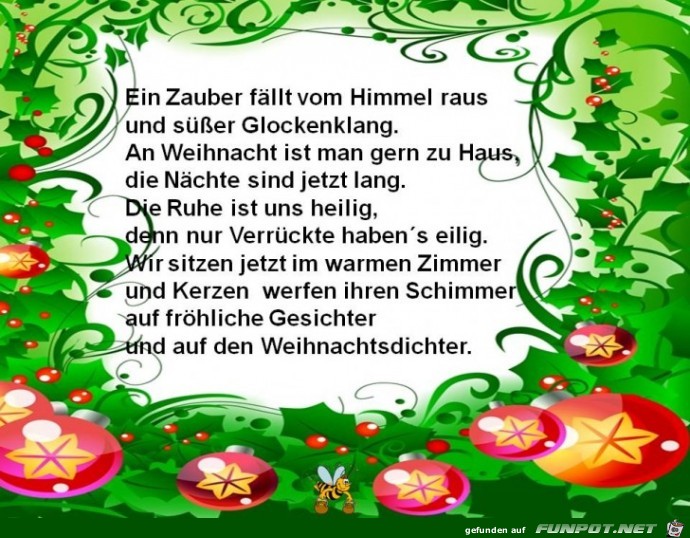 weihnachtliches Gedicht