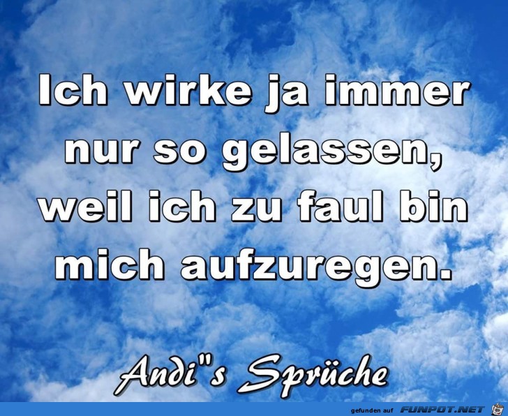 ich wirke ja immer nur so gelassen ich wirke ja immer nur so gelassen